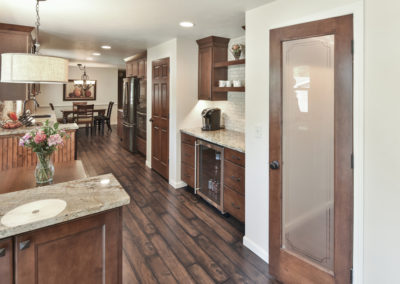 kitchen remodel wood tile