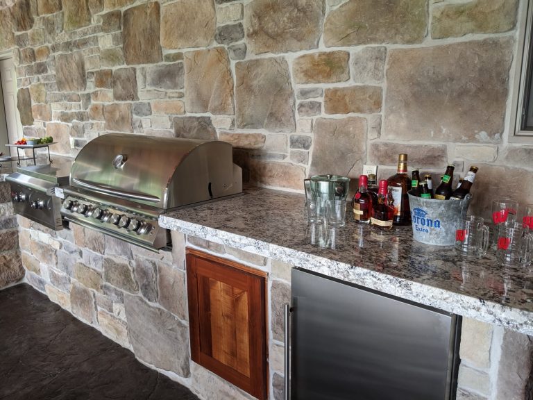 indoor grill stone design