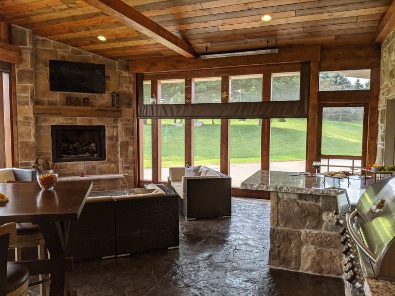 unpainted entertainment room wood remodel